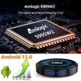 thumbnail image 4 of Boîtier TV Intelligent Hk1rbox W2 Android 11 Lecteur Multimédia Wi-Fi Double Bande Bluetooth Boîtier Intelligent Décodeur Prise UE, 4 of 5