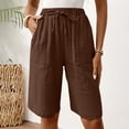 thumbnail image 4 of Pants for Women Casual Work Stretchy Slim Fit Trousers Office Slacks with Pockets, 4 of 6