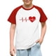 thumbnail image 1 of Blusas y camisas de manga corta con cuello redondo para niños y niñas, blusa de manga corta con estampado de cuello redondo, 1 of 7