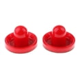 thumbnail image 2 of 2 Pieces Air Hockey Felt Pushers Goalie Handles Paddles Replacement Large Red, 2 of 9