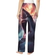 thumbnail image 3 of Daiia Dramatic Shark Attack Women's Sleep Pant with Pockets and Drawstring,Pajama Pants-Small, 3 of 9