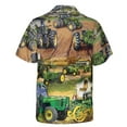 thumbnail image 3 of Green Tractor Working Farm All Over Printed 3D Hawaiian Shirt S-5XL, 3 of 5