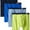 Assorted Solids, variant on Big Men's Dual Defense Assorted Blues Boxer Briefs, 4 Pack