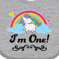 thumbnail image 4 of Inktastic 1st Birthday Unicorn Rainbow 1 Year Old Party Girls Baby Bib, 4 of 4