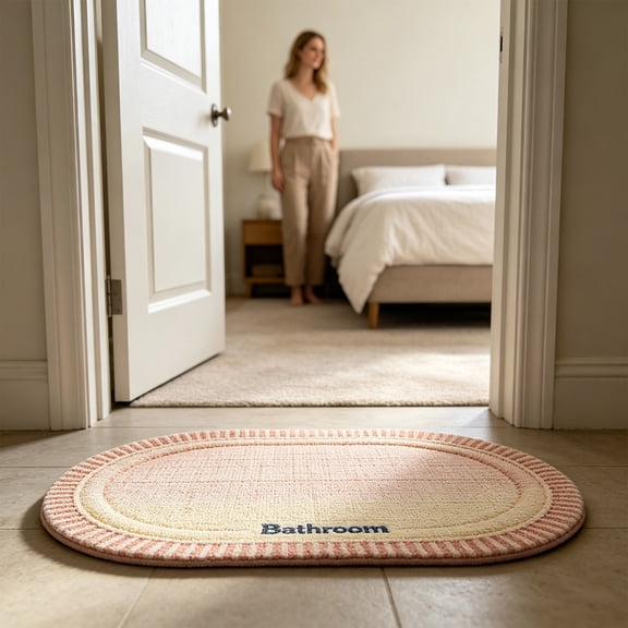 Dmlowu Bathroom Rugs Dry Super Absorbent Qiuck Dry Bath Rugs Soft Color Water Absorbing Shower Mat For Bathroom Entrance