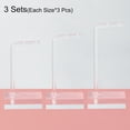 thumbnail image 3 of Uxcell 3 Set 3.5"/4.3"/5" Height Acrylic Earring Display L Stand Jewelry Storage Rack, Clear, 3 of 6