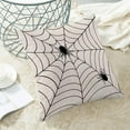 thumbnail image 4 of Halloween Pillow Covers 18x18 Set of 2, Spiders and Web Decorative Throw Pillowcase Halloween Linen Black Spiders Cushion Cover for Sofa Couch Living Room Bed Outdoor Farmhouse Decor, 4 of 6