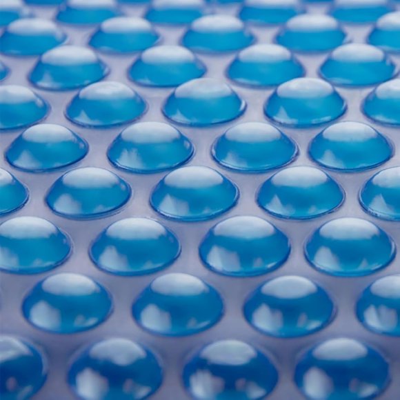 Sun2Solar Blue 33 ft Round Pool Solar Cover | 1200 Series | Heat Retaining Solar Blanket | for Heating Inground & Above Ground Swimming Pools | Includes 6 Heavy-Duty Grommets