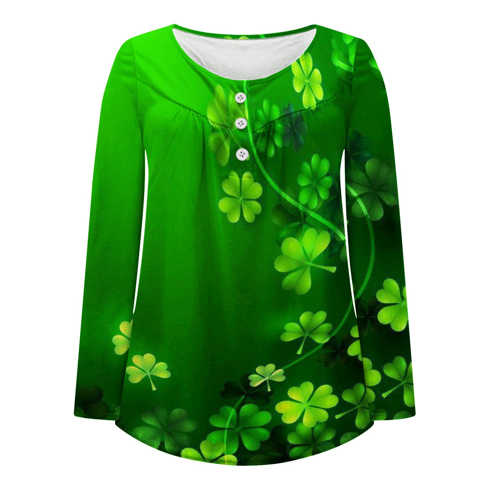 Plus Size St Patricks Day Shirt Women Irish Gifts for Women Under 10  Dollars Womens Tee Shirts St Patricks Day Spring Blouses for Women 2023 4  Leaf