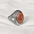 thumbnail image 3 of Natural Sunstone Mens Ring, Fire Sunstone Ring, Sunstone Ring, Silver Jewelry, 925 Silver Ring, Gift, Heavy Mens Ring, Arabic Design, Ottoman Style Ring, Christmas, Turkey Mens Signet Ring, 3 of 5