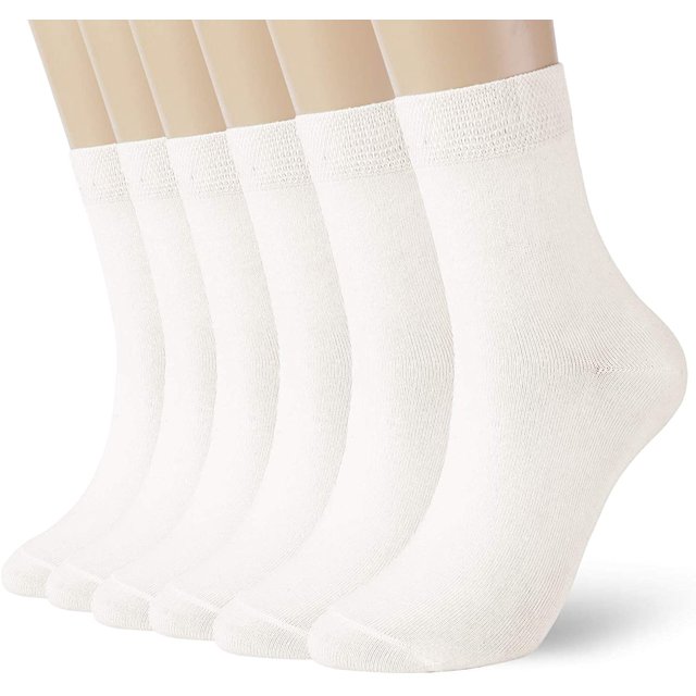 6 Pack Thin High Ankle Cotton Socks Women Men LightWeight