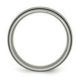 thumbnail image 2 of Titanium Black Rubber 8mm Ring Man Wedding Type Of  For Dad Mens  For Him, 2 of 11