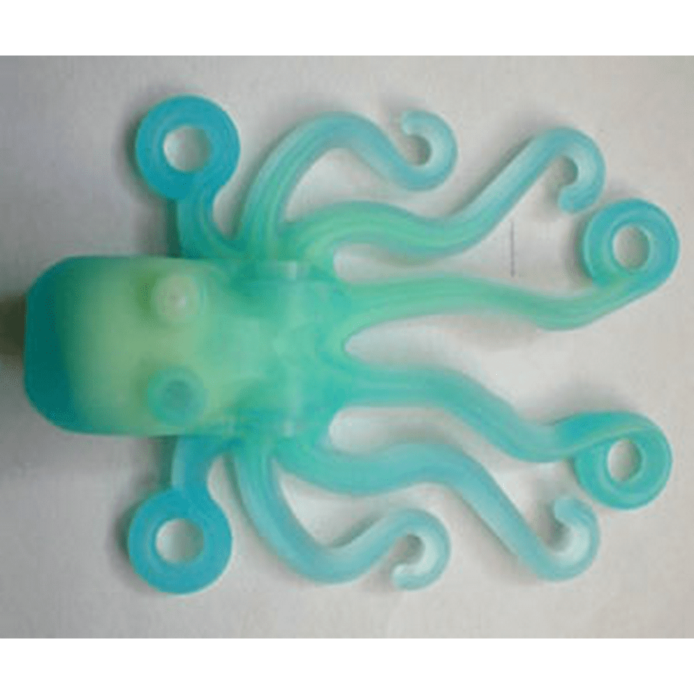 LEGO Animal Octopus with Marbled Glow In Dark Opaque Pattern (Trans