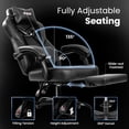thumbnail image 5 of CELTOSS Gaming Chairs with Footrest, Big and Tall Gamer Chair with Headrest and Lumbar Support for adults, Black, 5 of 11