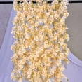 thumbnail image 5 of Fufafayo under $5 Wisteria Flower Garland, No Green Leaves Artificial Flower Strings, Fake Hanging Flowers, Silk Wisteria Garland, Flower Vine for Wedding, Garden Decoration, 5.91FT, 5 of 7