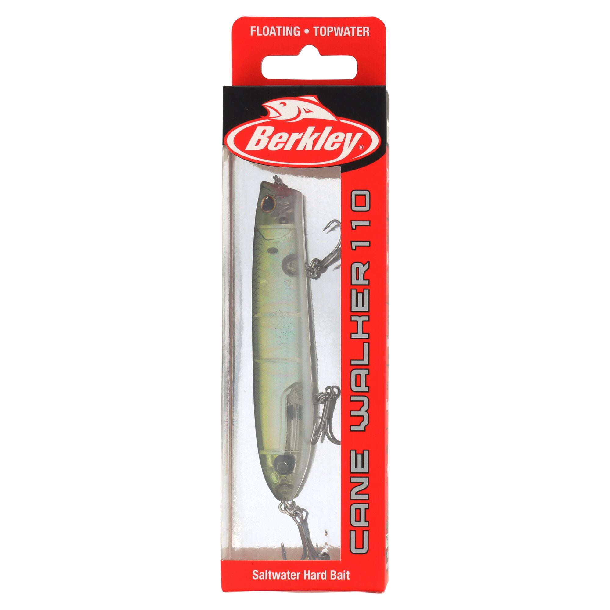Berkley Cane Walker Saltwater, 4.3 in, Topwater Baits, HD Pilchard (1 Count)