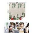 thumbnail image 4 of Christmas Poinsettia Cloth Napkins Set of 6 Reusable Dinner Napkins, Xmas Eucalyptus Botanical Vintage Cocktail Napkin Washable Table Napkins for Wedding/Holiday Party/Baby Shower 20"x20", 4 of 7