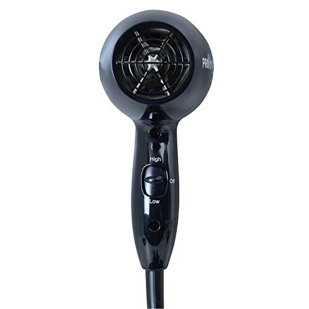 Jerdon 1600W Proversa Compact Hair Dryer, Black with 6-Foot Power Cord - JHD8B