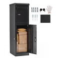 thumbnail image 1 of Gymax 44'' Package Delivery Box for Outside w/Lockable Doors Coded Lock for Home Porch, 1 of 10