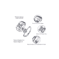 thumbnail image 2 of 2 Anillos De Pareja Plata 925 Compromiso Promesa Ajustable plata, 2 of 4