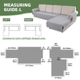thumbnail image 2 of BTTO 2PCS Sectional Couch Cover for L-Shape, 100% Waterproof Reversible Slipcover for Dogs, Pet, Cat, Washable Chaise Lounge Cover, 2 of 7
