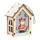 thumbnail image 2 of Christmas Decorations Kitchenette Wooden Cabin Small House Scene Layout Christmas Decoration Tabletop Presents Ornaments Hanging Lights, 2 of 6