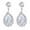 A, variant on Fiaya Women Imitation Diamond Dangle Earrings, Rhinestone Drop Earrings, Teardrop Cubic Zirconia Earrings, Wedding Costume Jewelry Gift for Women