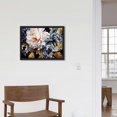 thumbnail image 4 of COMIO  Modern Dos Gardenias, Canvas Wall Art, Living Room, White, 4 of 4