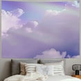 thumbnail image 2 of Shiartex  Clouds Tapestry Wall Hanging for Bedroom Aesthetics, Nature Landscape Purple Sky White Clouds Wall Tapestry Decor for Living Room Dorm 50x40inch, 2 of 6