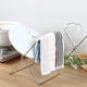 thumbnail image 4 of Porta bolsas de basura portátil de acero inoxidable, soporte plegable para basura, para acampada, encimera de cocina, fácil de transportar, compacto, duradero, plateado, 4 of 8