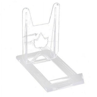 Acrylic Adjustable Plate Stand - Hollinger Metal Edge