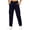 Navy, variant on KIHOUT Womens Multi Pocket Cargo Pants High Waisted Straight Leg Solid Color Casual Hiking Pants with Flap Pockets Outdoor Trouser Slim Fit