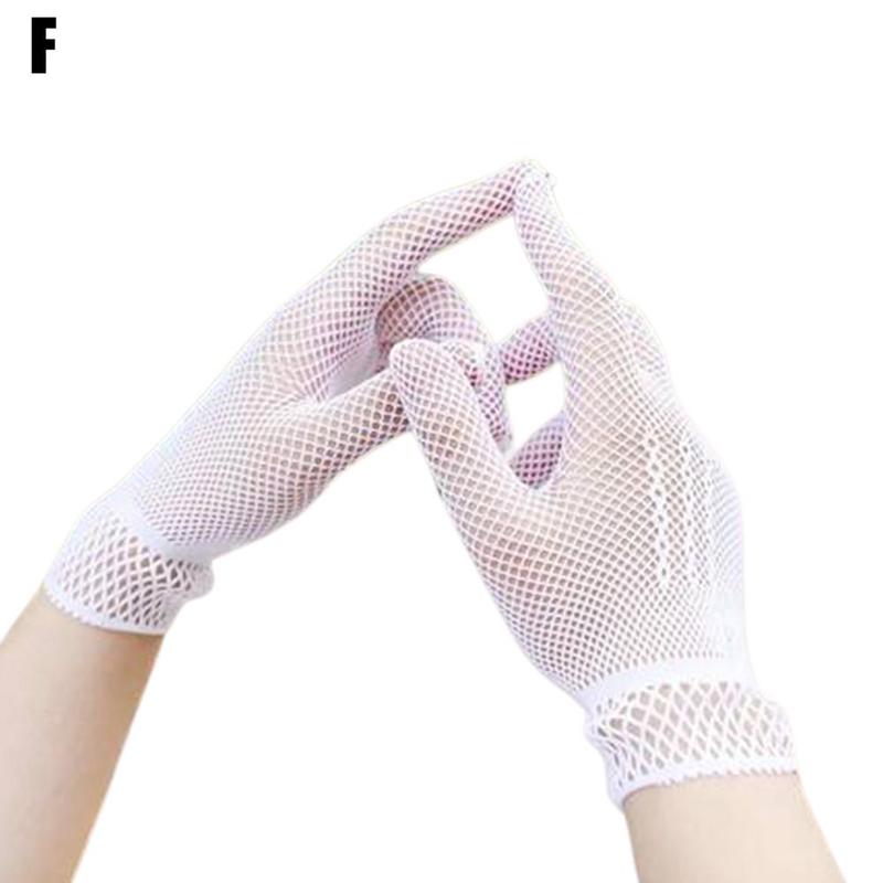DAGESVGI Women Mesh Gloves Mesh Thin Summer UVProof Driving