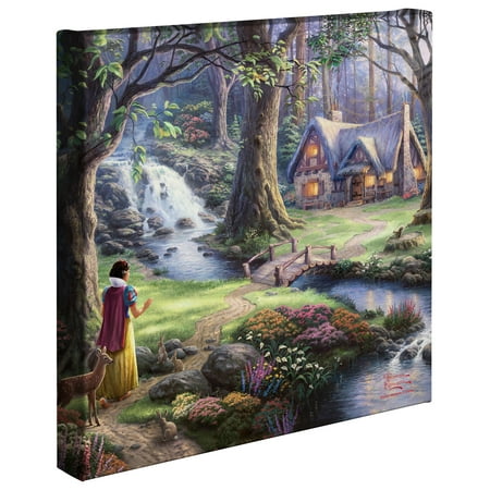 Thomas Kinkade Moonlight Cottage - Thomas Kinkade Snow White Discovers the Cottage - 14