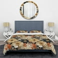 thumbnail image 3 of Designart "White Petal Paradise II" Floral Bedding Covert Set - Cottage Bed Set With 2 Shams, 3 of 5