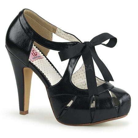 High Heel Patent Leather Sandals - 4 1/2