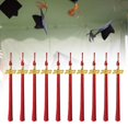 thumbnail image 3 of Baohd 10Pcs 2023 Graduation Cap Pompons Blanc Classique 15 Pouces Accessoires de Fête Rouge 40cm 1Set, 3 of 6