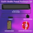 thumbnail image 6 of 2 Pack 4.7"x23.6" Flexible LED Eyes for Car Windshield Ultra-Thin Programmable Devil Eye Light with App Control IP65 Waterproof USB-Powered, 6 of 7