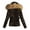 Brown, variant on Inleife Women's Winter Jackets Casual Loose Fashion Color Pocket Zippered Tops Reversible Long Cotton Coat