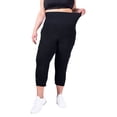 thumbnail image 5 of Blis BLIS Foldover Active Capri 3pk Black, Black, Black Large, 5 of 5