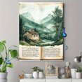 thumbnail image 4 of Qisvanset Framed Canvas Wall Art, 12x16 Inch Matthew Rock House Sage Green Bible Wall Art, 4 of 5
