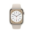 thumbnail image 2 of Restored Premium Apple Watch Series 8 (GPS + Cellular, 45mm) Starlight Aluminum Case with Starlight Sport Band (Refurbished), 2 of 5