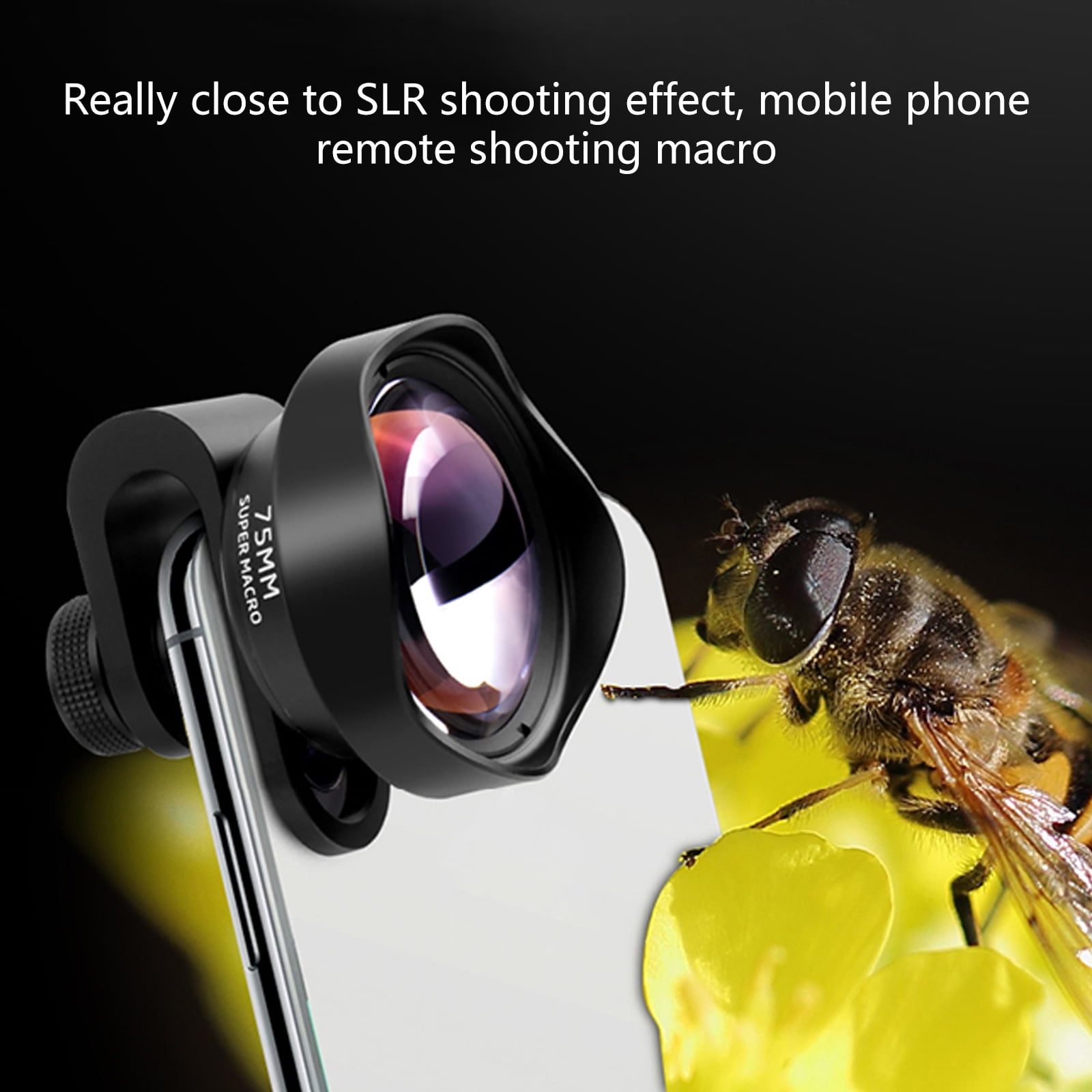 75mm Macro Lens Cell Phone Camera Lens Optical Glass External Telephoto Lens  10X Magnification Multi-layer Coating - Walmart.com
