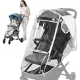 thumbnail image 4 of Stroller Rain Poncho, Universal Baby Car Seat Protective Cover Dustproof and Waterproof for Walkers, Jogging Strollers, Pushchair, Stroller, 4 of 4