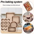 thumbnail image 4 of Donepart 6-Piece Non-Stick Bakeware Sets Including Rack, Cookie Sheet, Cake Pans, Loaf Pan, Muffin Pan, Pizza Pan, 4 of 9