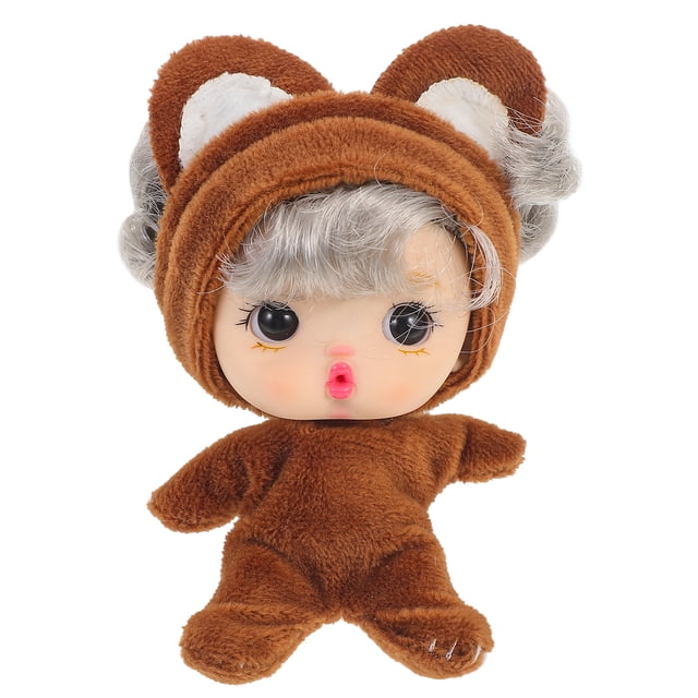 Mini muñeca bebé Mini muñeca niña Juguete de niña de dibujos animados Mini muñeca niña Mini juguete dormitorio Mini muñeca