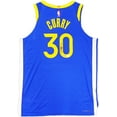 thumbnail image 2 of Golden State Warriors Stephen Curry Autographed Blue Nike Authentic Icon Edition Jersey Size 48 JSA 235686, 2 of 5