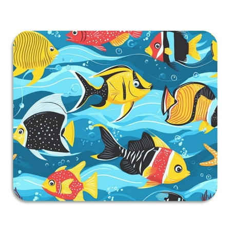 

Tropical Cartoon Fishes Coral Wave Diatomite Dish Drying Mat Drain Pad for Kitchen Sink Countertop 16 x 12