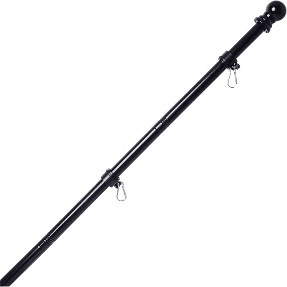 Briarwood Lane 58" Four Piece Black Metal Flag Pole