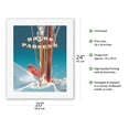 thumbnail image 2 of Davos Switzerland - Parsenn Ski Area - Funicular Railway - Vintage Travel Poster by Edi Hauri c.1943 - Fine Art Rolled Canvas Print 16in x 20in, 2 of 4